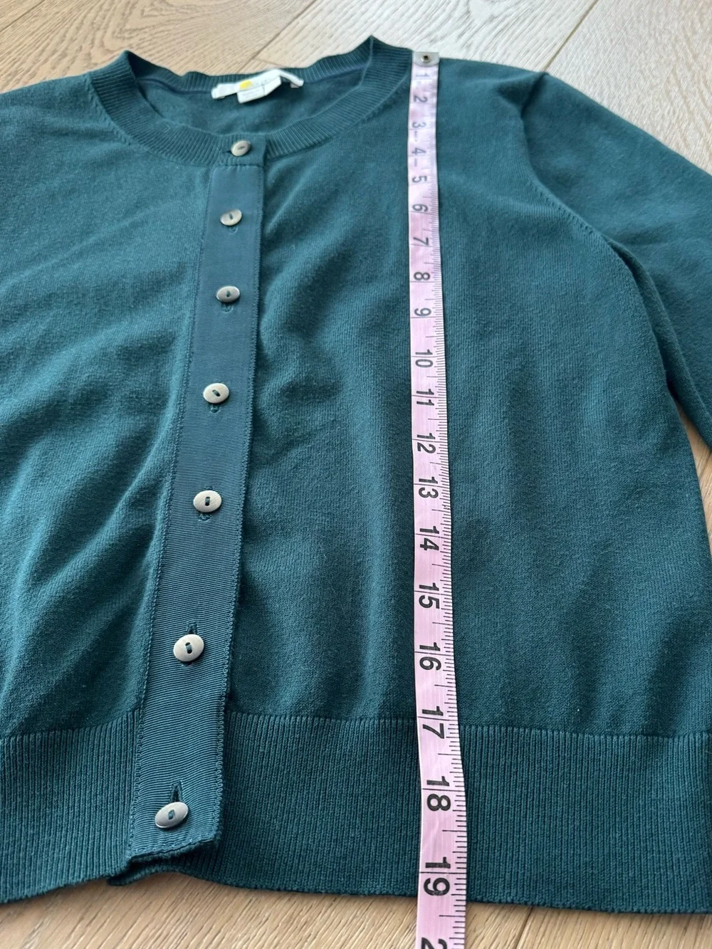 Boden Amelia Crop Cardigan Dark Green Size Small - Picture 9 of 11